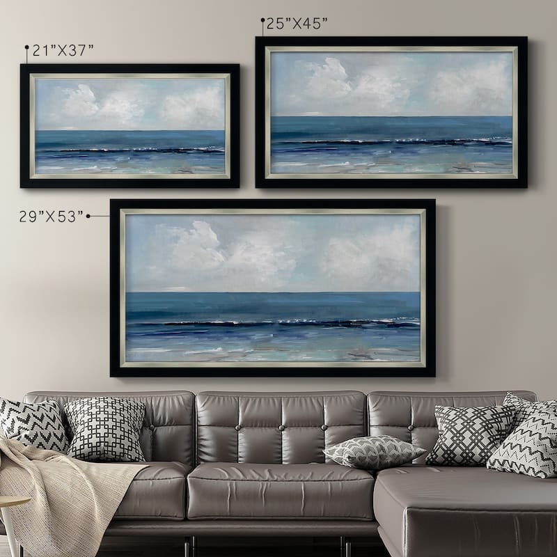 Blue Seas Premium Framed Canvas- Ready to Hang