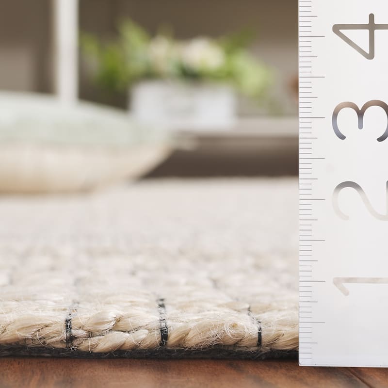 SAFAVIEH Flatweave Natural Giannetta Fiber Farmhouse Hemp Rug