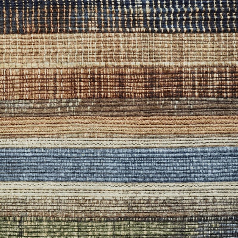 HomeRoots Striped Transitional Rectangle Outdoor Rug