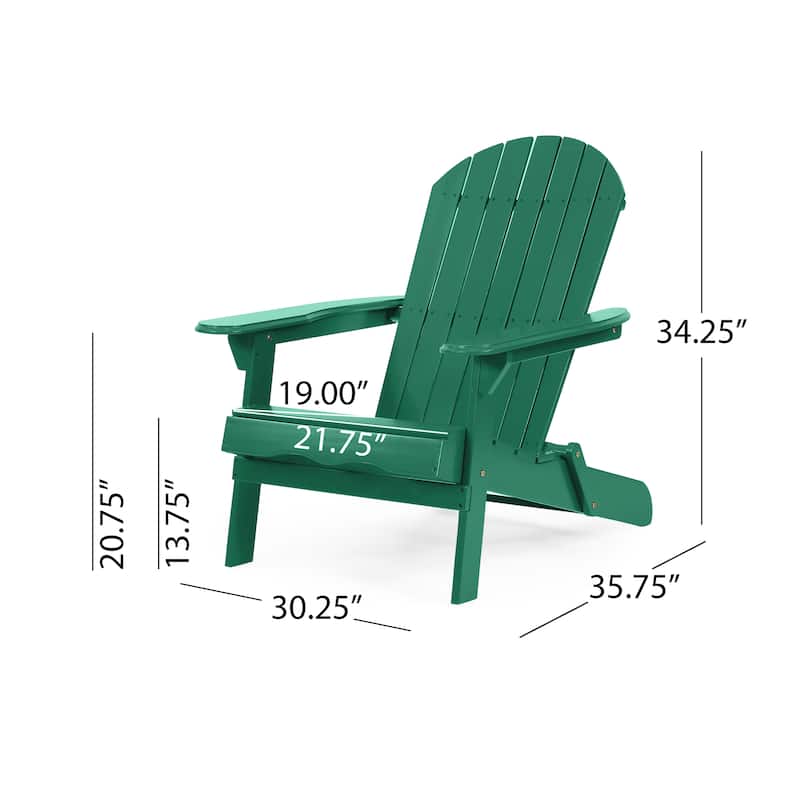 Hanlee Outdoor Rustic Acacia Wood Folding Adirondack Chair (Set of 2) by Christopher Knight Home