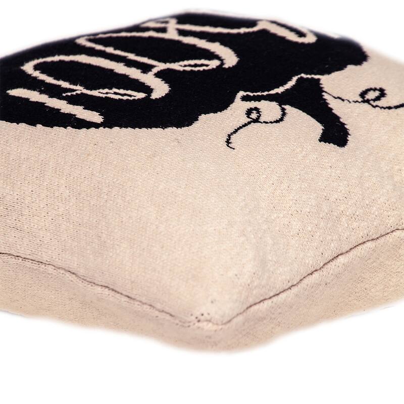 Parkland Collection Baby Boo Transitional Beige/Cream Throw Pillow