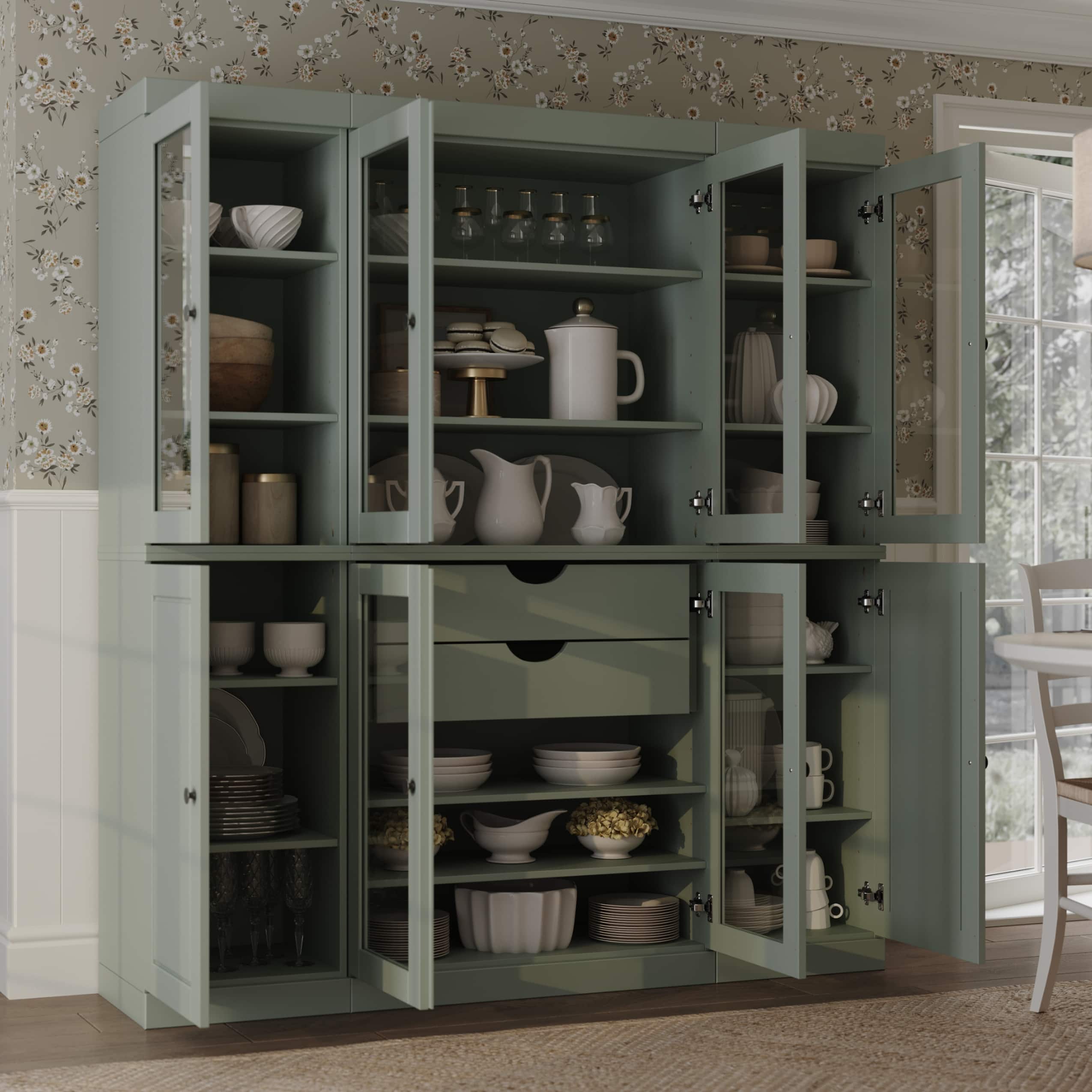 Option Sage - 6 Clear Glass-2 Solid