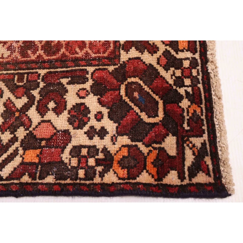 ECARPETGALLERY Hand-knotted Kayseri Vintage Dark Red Wool Rug - 6'6 x 9'10