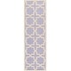 preview thumbnail 33 of 183, SAFAVIEH Handmade Cambridge Trudie Geometric Wool Rug 2'6" x 6' Runner - Lavender/Ivory - Runner