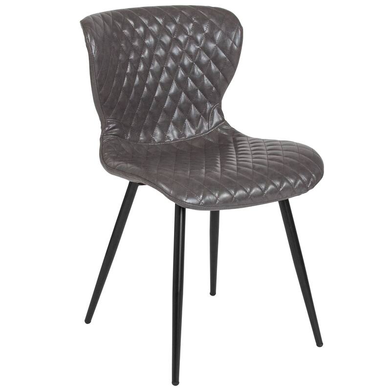 Contemporary Vinyl Upholstered Chair