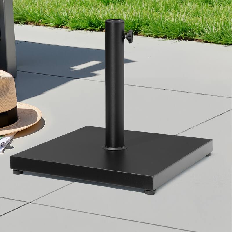 VredHom Outdoor Patio Market Umbrella Square Base Stand