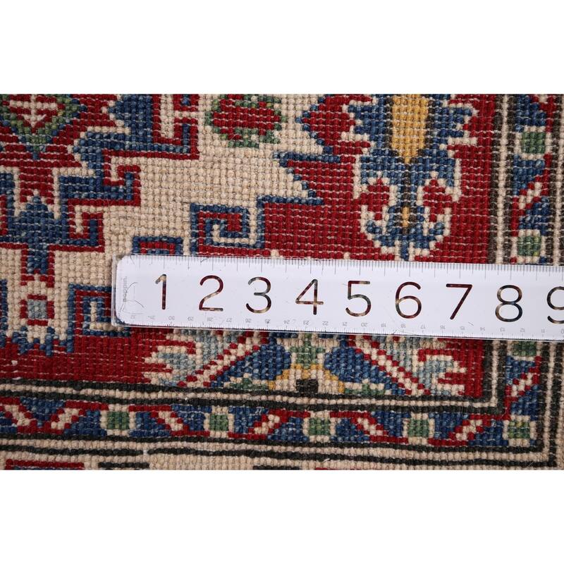 Kazak Oriental Rug Hand-Knotted Wool Carpet - 2'7" x 19'3"