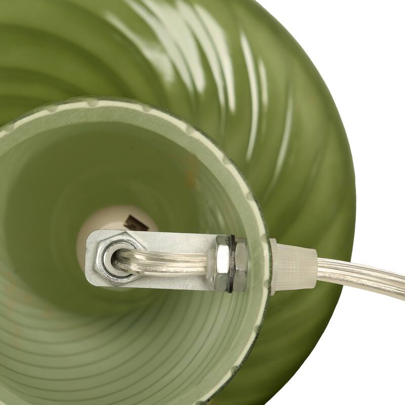 Mushroom Round Glass Table Lamp