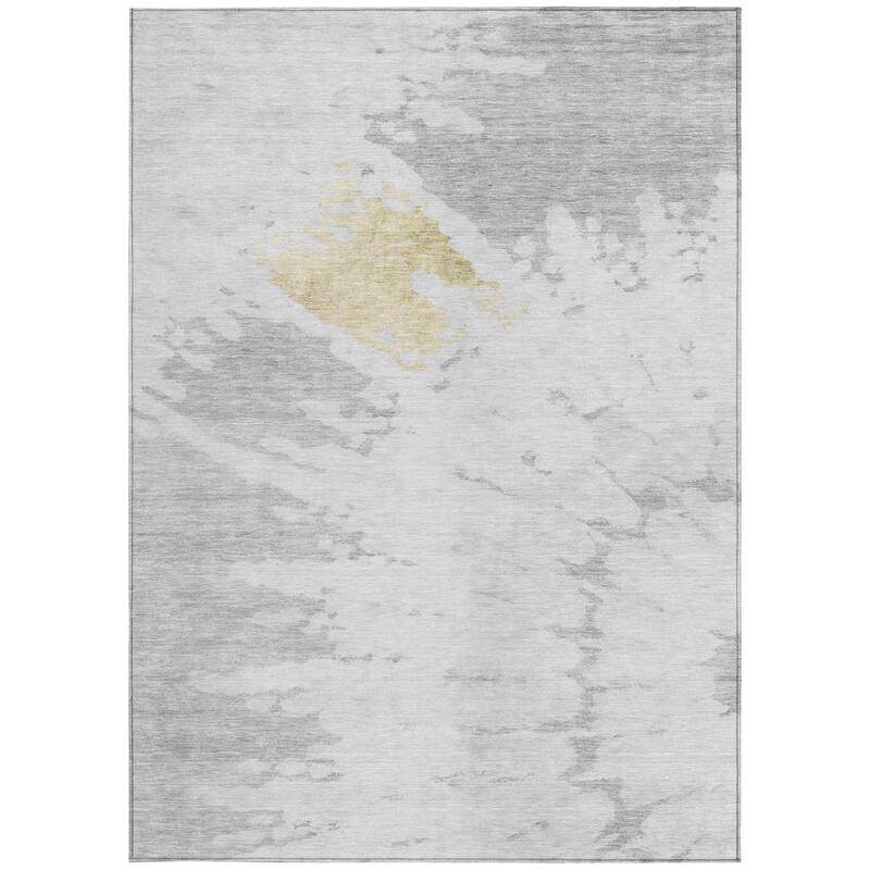 HomeRoots Abstract Transitional Rectangle Outdoor Rug