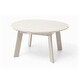 preview thumbnail 54 of 52, Elm Plus Outdoor Patio HDPE Round Coffee Table Side End Table 36"D - White