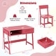 preview thumbnail 11 of 28, Costway Kids Desk and Chair Set with Storage Drawer and Hutch, Student - See Details