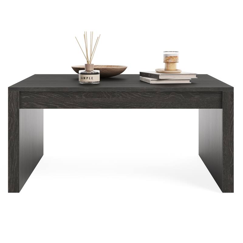 Mid-Century Modern Square Coffee Table, Living Room Bedroom Center Cocktail Accent Table