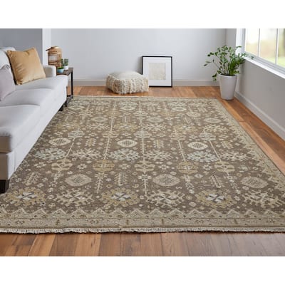 Grand Bazaar Aleska Hand Knotted Oriental Traditional Area Rug