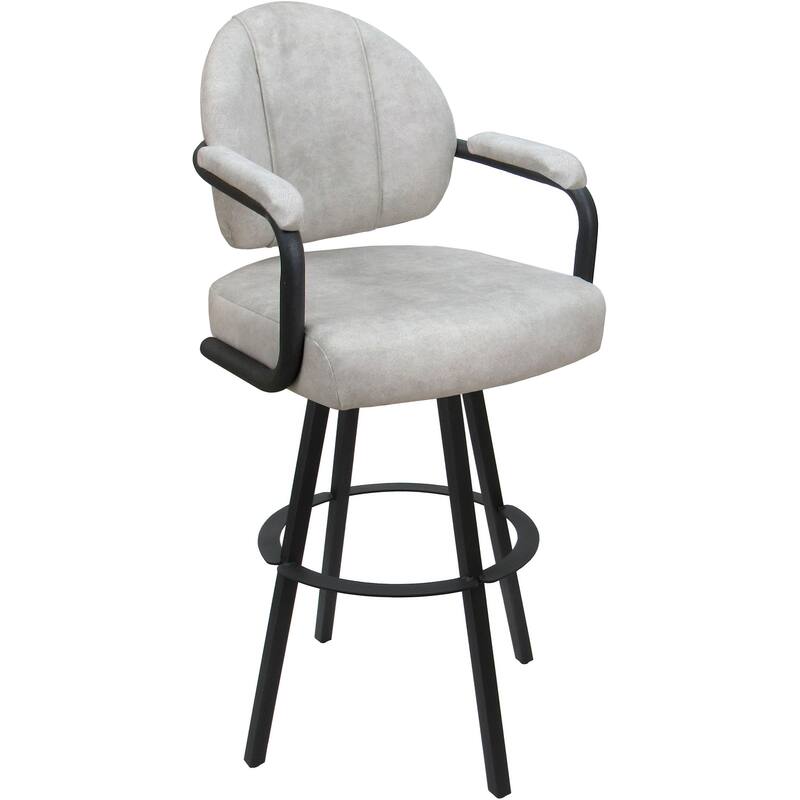 Swivel Metal Bar Stool M-70 on Warren Base - Outlier Stucco - Gray - Extra Tall