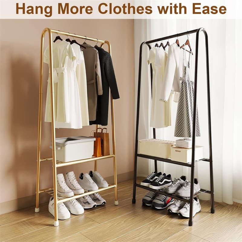 Premium Metal Closet Organizers and Storage - 13.8"D x 24.4"W x 62"H