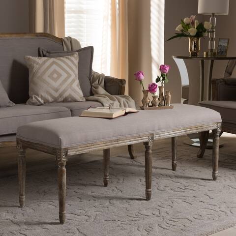 Clairette Wood Traditional French Bench