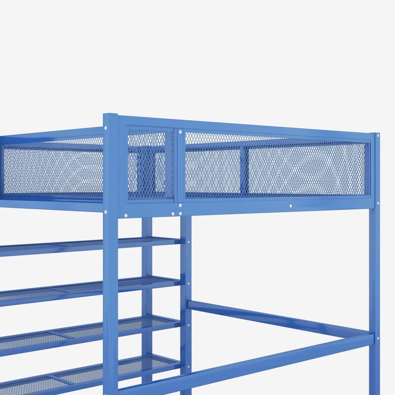 Metal Loft Bed with Workstation