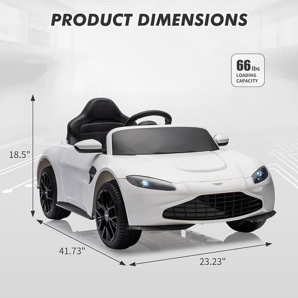 dimension image slide 2 of 4, 12V Kids Ride on Car