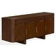 preview thumbnail 4 of 13, SAFAVIEH Couture Dorothea 71-Inch Metal Dresser, Walnut - 71" W x 18" D x 30" H
