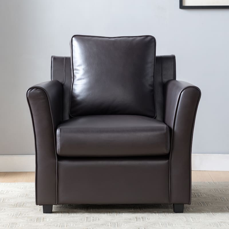 Golt Contemporary Flared Arm Padded Club Chair by Furniture of America