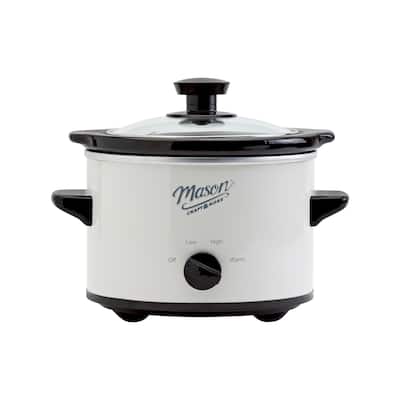 Mason Craft & More 1.5qt Slow Cooker - White