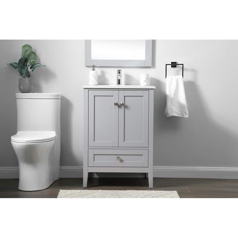 Elegant Lighting VF21124 Hamilton 24" Free Standing Single Basin