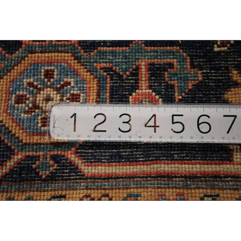Vegetable Dye Orange Heriz Oriental Area Rug Handmade Wool Carpet - 8'11" x 11'4"