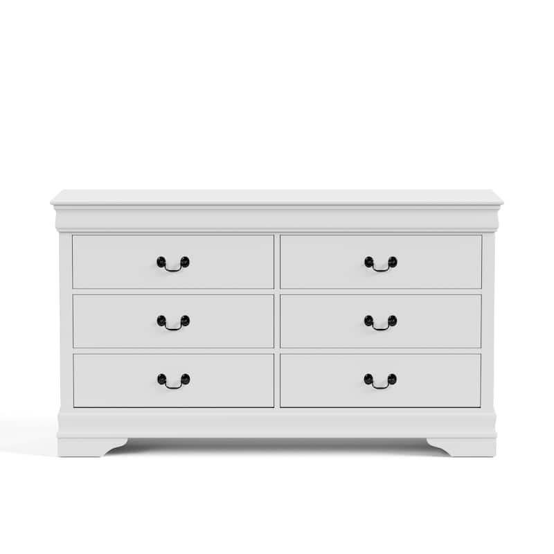 Furniture of America Devi Traditional 3-Piece Solid Wood Nightstand and Dresser Set
