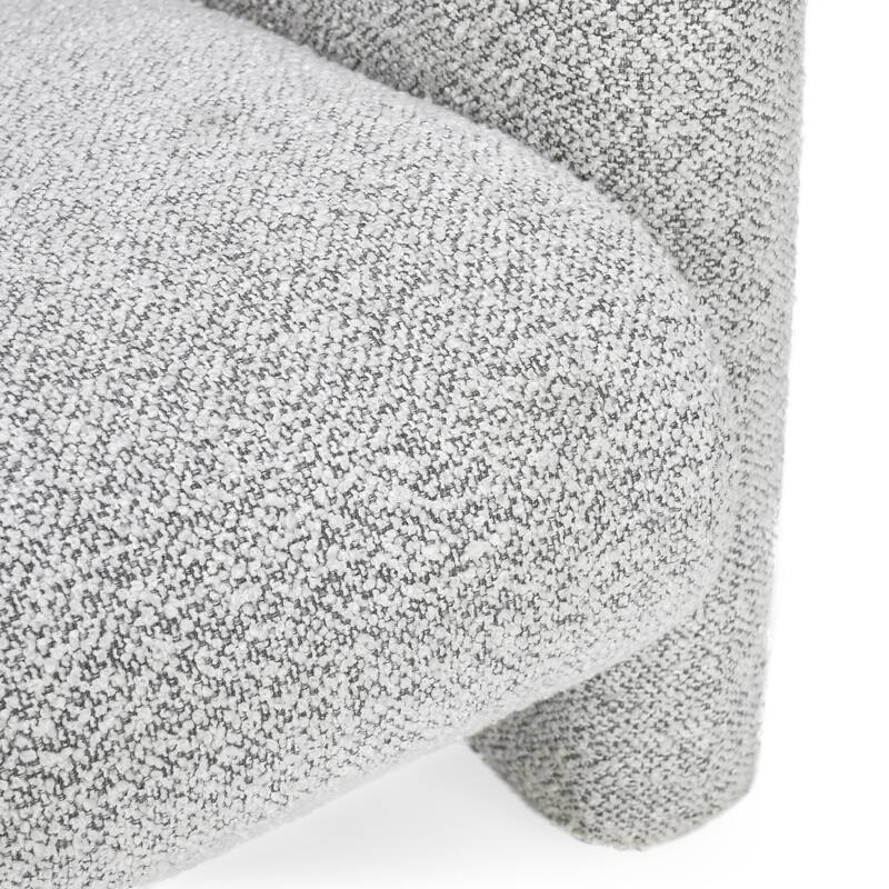Classic Home Marcel 90" Boucle Fabric Sofa in Mercury Grey