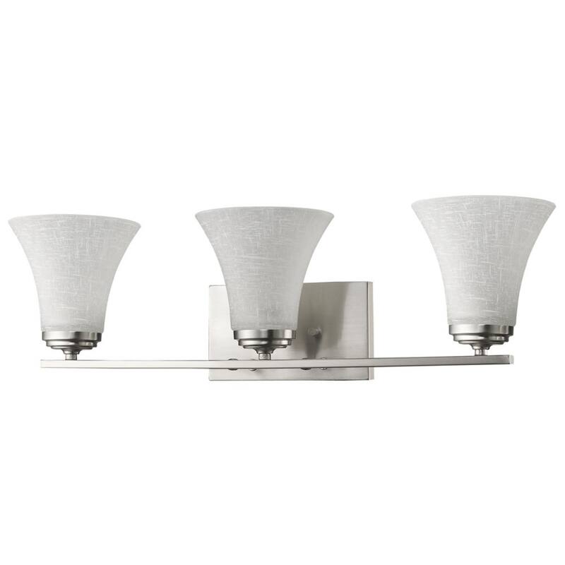 Wall Light with Tapered Glass Shade for Bedroom and Living Room