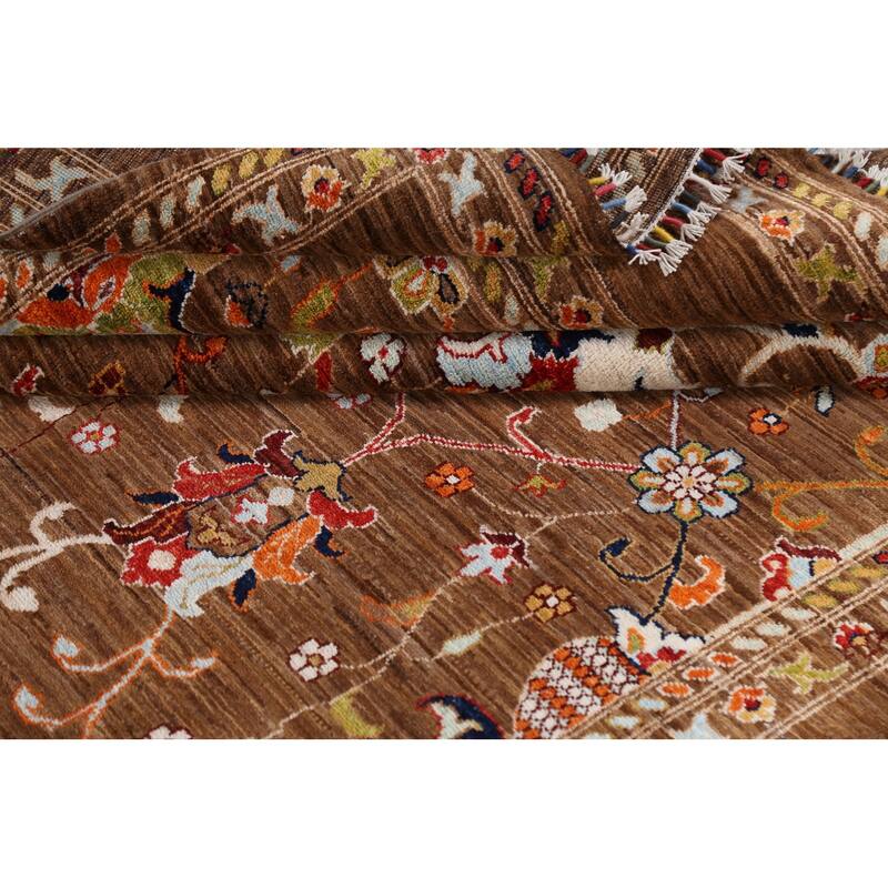 Vegetable Dye Traditional Oriental Ziegler Wool Area Rug Hand-knotted - 6'9" x 9'4"