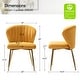 preview thumbnail 32 of 89, Aruna Accent Chair with Metal Legs 20''W X 19.5 ''D X 29''H by HULALA HOME