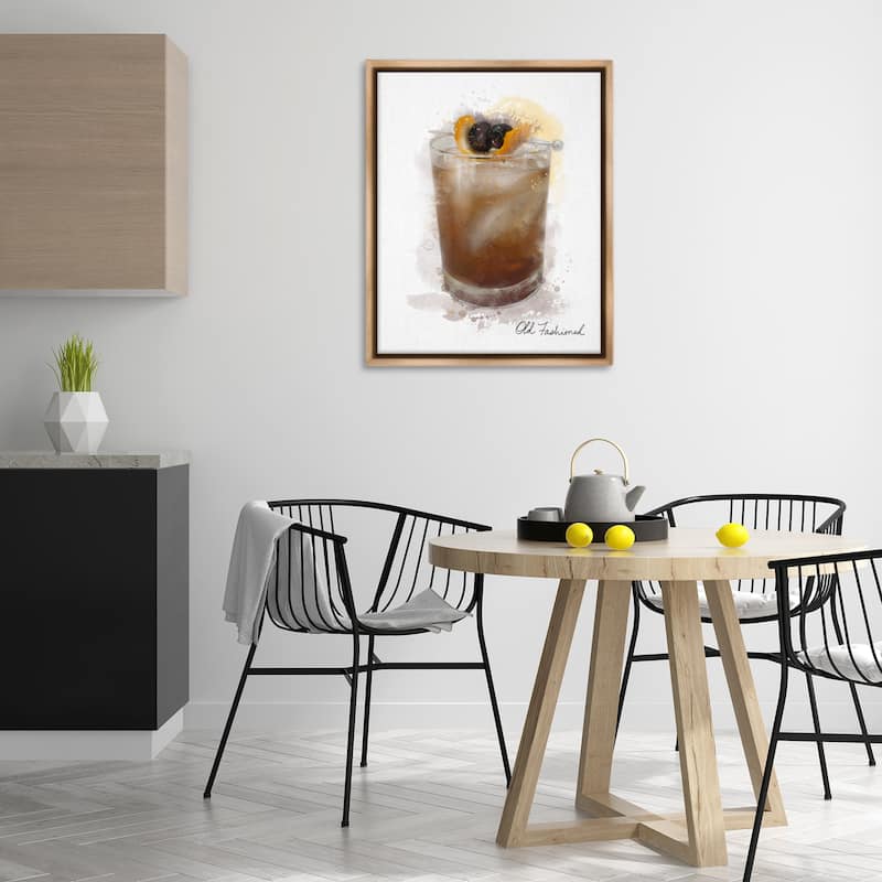 Stupell Old Fashioned Splash Framed Floater Canvas Wall Art Design By Matthew Piotrowicz