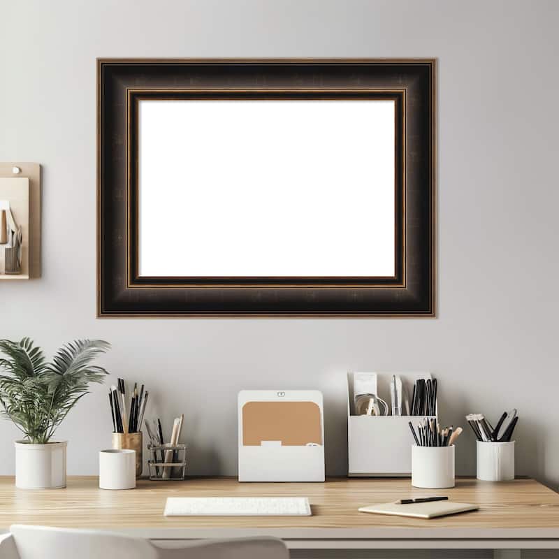 Amanti Art Villa Oil Rubbed Bronze Framed Dry Erase Magnetic Board
