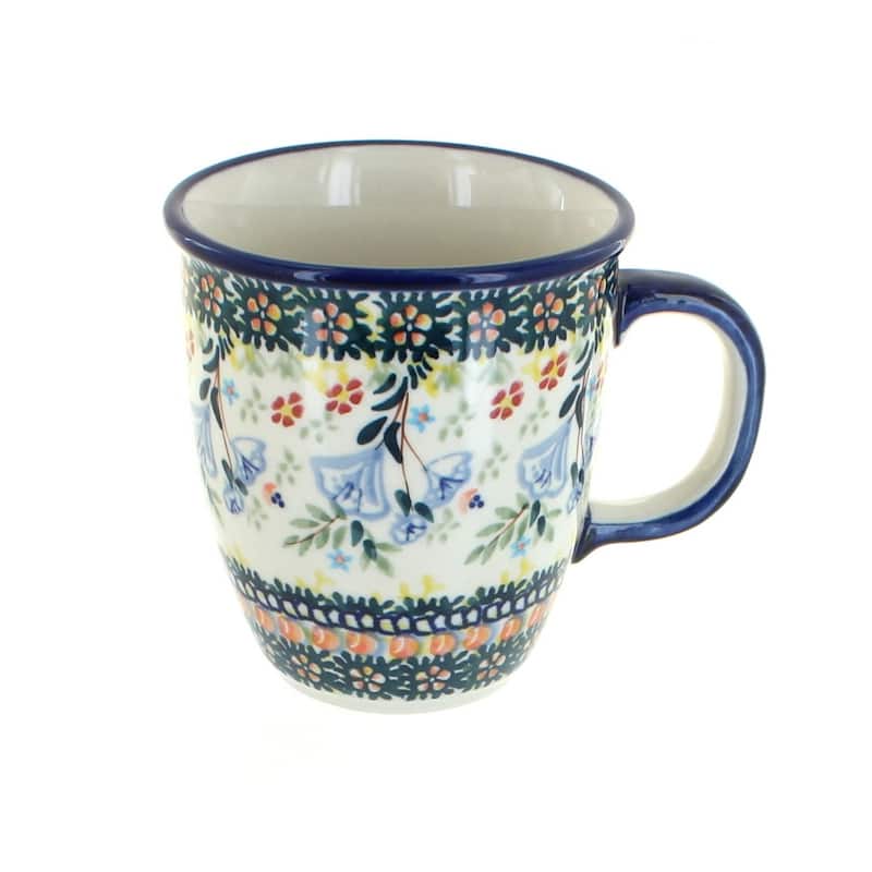 Blue Rose Polish Pottery Manufaktura Coffee Mug - Periwinkle