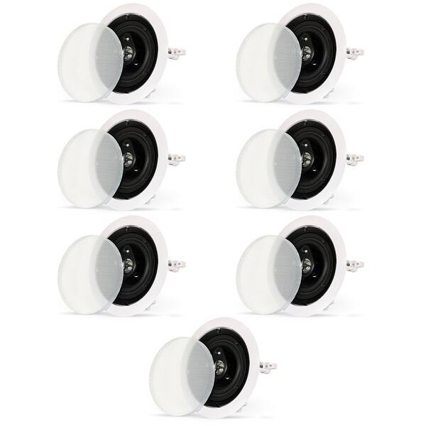 Shop Theater Solutions Cs43c Flush Mount In Ceiling Speakers 3 Way
