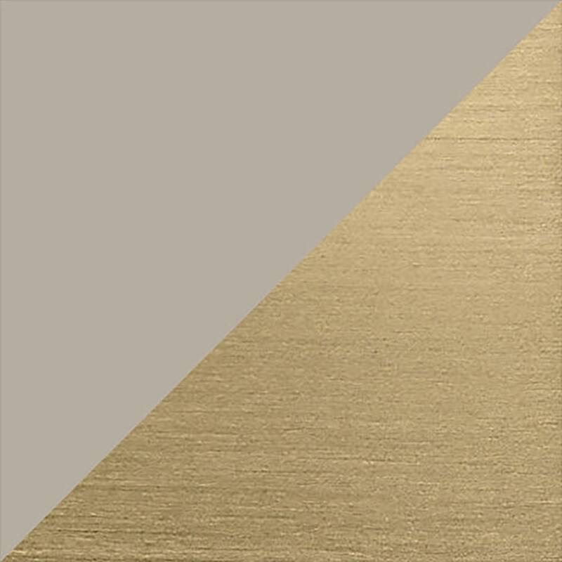 Athea Bathroom Vanity with White Engineered Marble Top - 48" - Greige with Brushed Gold Hardware