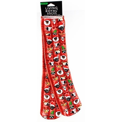 Christmas Dogs Knee High Socks - Multi