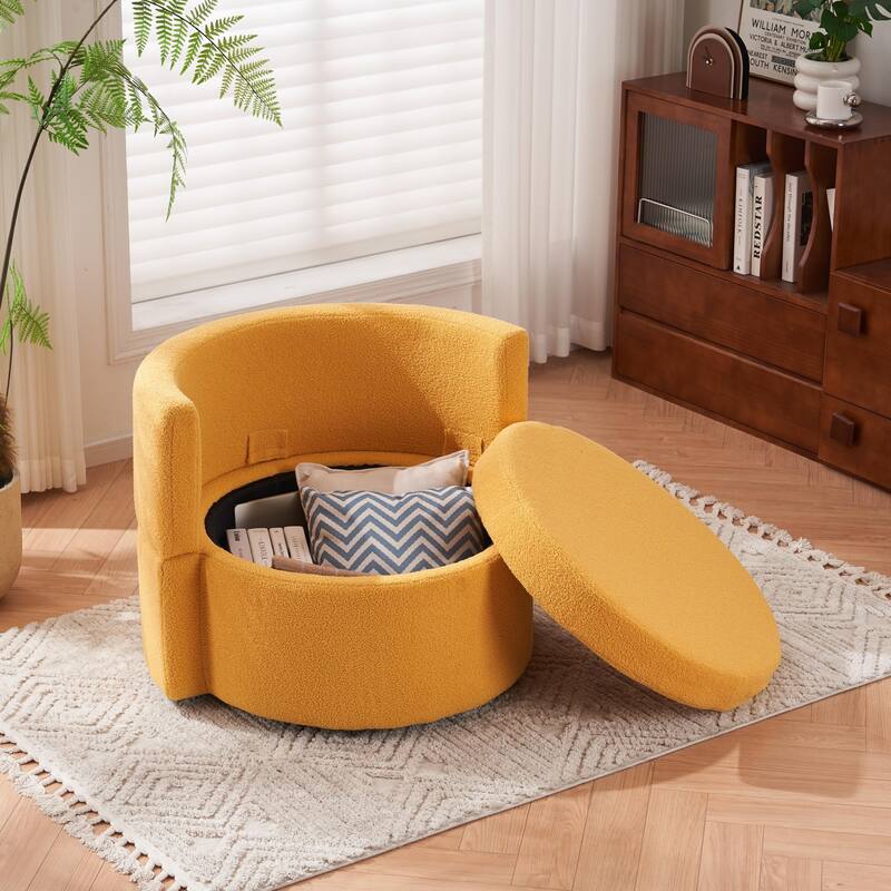 Multifunctional Teddy Fabric Chair for Living Room
