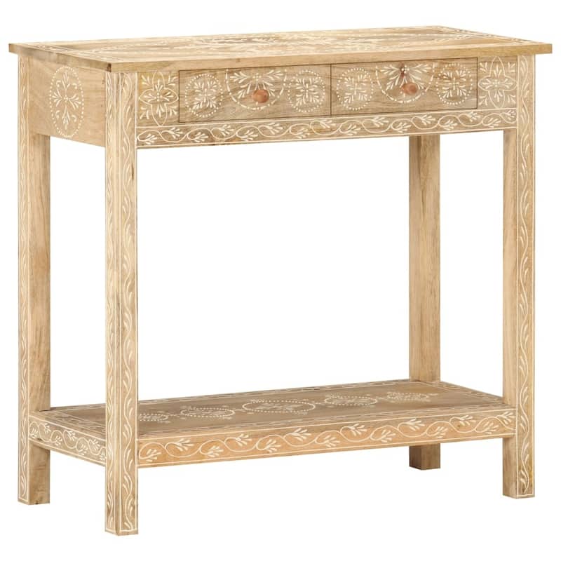 vidaXL Console Table 31.5"x13.8"x29.1" Solid Mango Wood