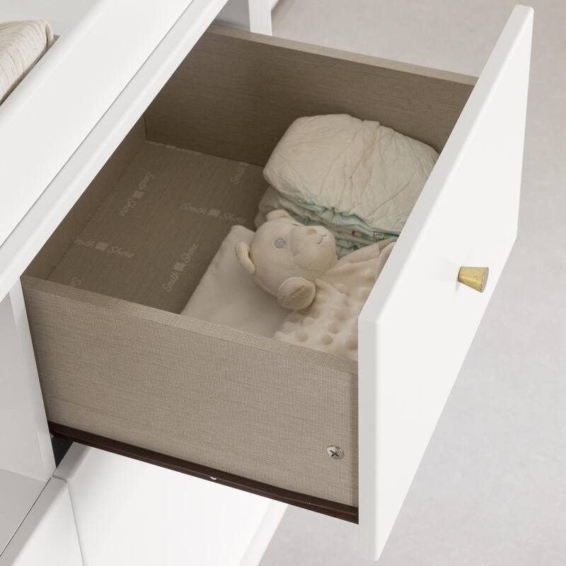 South Shore Dylane Changing Table with Drawers and Open Storage