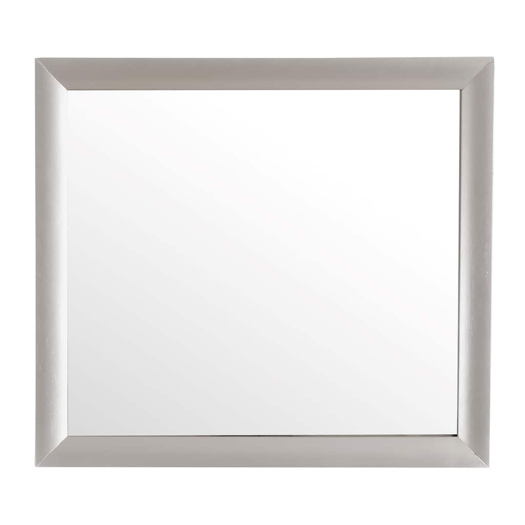 Wooden Framed Dresser Wall Mirror - 39" - Silver Champagne