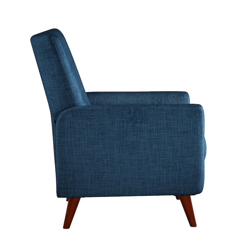 Aurora Modern Manual Recliner Set of 2 with Solid Wooden Legs