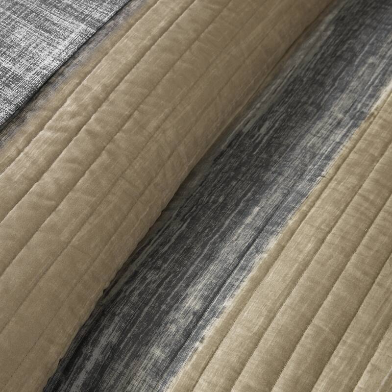 Madison Park Essentials Barret Quilt Set with Cotton Bed Sheets