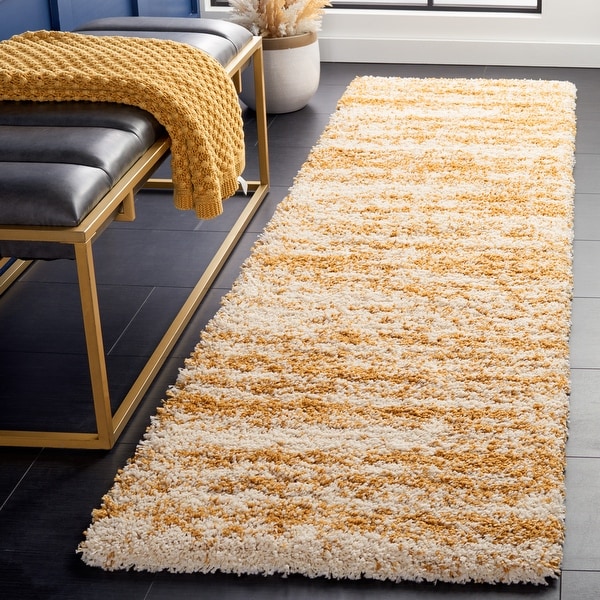 SAFAVIEH Hudson Shag Lulzime Modern Abstract 2-inch Thick Rug - On