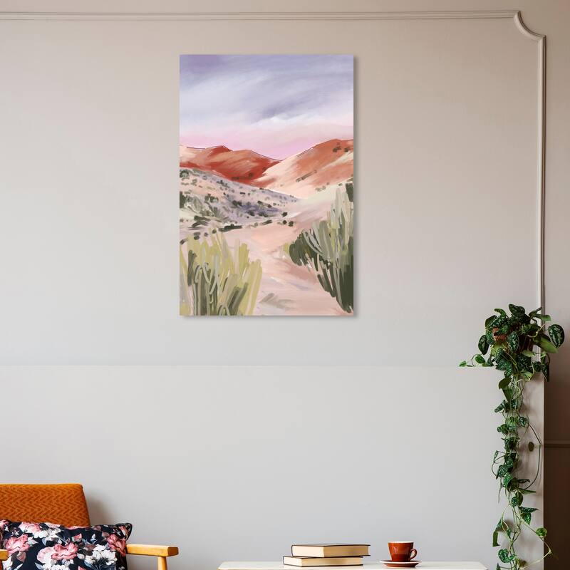 Wynwood Studio Canvas Nature and Landscape Best Desert Way Brown and Rustic Wall Art Canvas Print - 30 x 20