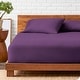 preview thumbnail 18 of 25, Bare Home Deep Pocket Fitted Sheet & Pillowcase Set, Hypoallergenic Queen - Plum