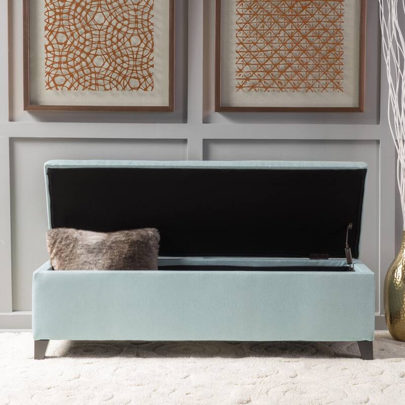 Cleo Fabric Storage Ottoman Bench by Christopher Knight Home