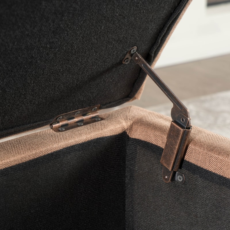 Breanna Modern Upholstered Storage Ottoman by Christopher Knight Home