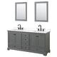 Option Dark Gray / White Quartz Top / Matte Black
